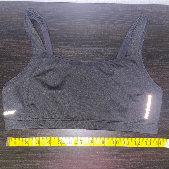 New Balance NB Dry Black Sports Bra - Picture 1 of 2
